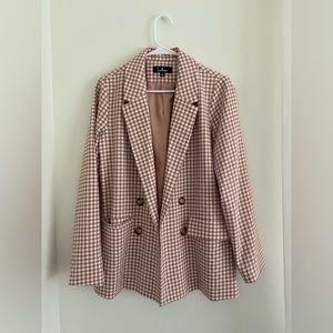 Lulus gingham women’s blazer